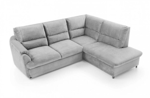 Sofa Corner suite Corner sofa L-shape Fabric sofa Couch Blue Upholstered sofa Seat