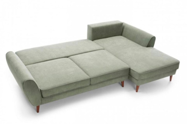 Fabric sofa Corner suite Corner sofa L-shape Gray upholstered sofa Lying surface