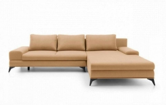 Upholstered sofa green Corner suite Corner sofa L-shape fabric sofa Couch Sofa Furniture