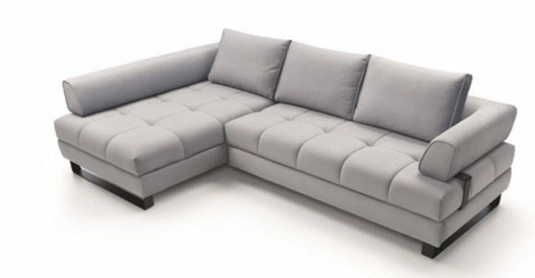 Upholstered sofa Corner suite Corner sofa L-shape fabric sofa Couch Sofa Gray Furniture
