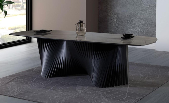 Dining room table Dining table Kitchen table Dining room Wood Black Table Luxury