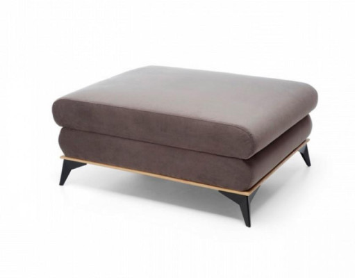 Stool Ottoman Gray Footstool Pouf Living room Fabric