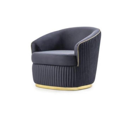 Designer Club Lounge Armchair Blue Relax for Living room Hotel Luxury new