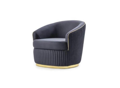 Designer Club Lounge Armchair Blue Relax for Living room Hotel Luxury new