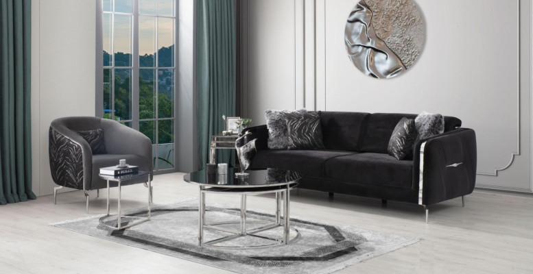 Modern Sofa set 2 pcs Living room Luxury Sofa set 3+1 Seater Furniture