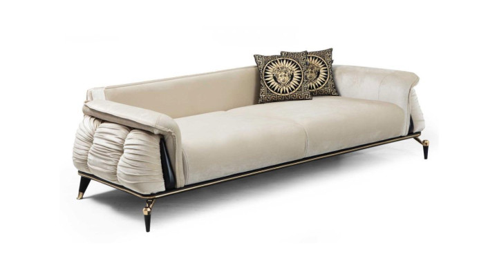 Stylish Sofa 3 Seater Living room Perfect Textile Sofa Upholstery Couches