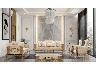 Luxury sofa set classic set 3+3+1+1 seater sofa couch suite design couches
