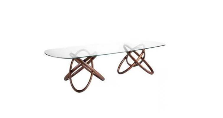 Designer Modern Dining room Table Luxury Oval Glass Table Glass Furniture new