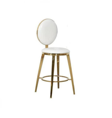 Designer White Upholstery Chair Dining room Furniture Luxury Textile Single Seater