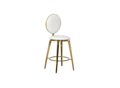 Designer White Upholstery Chair Dining room Furniture Luxury Textile Single Seater