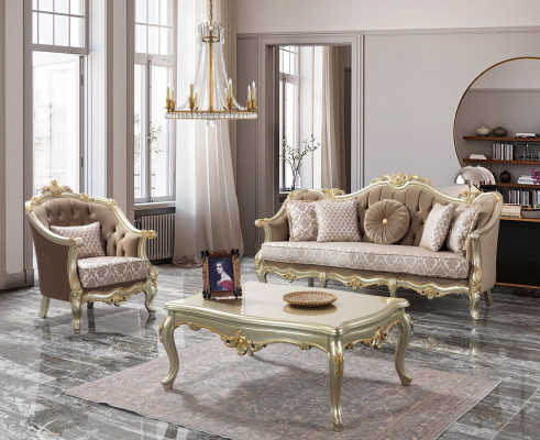 Couch sofa set three seater armchair sofa suite beige upholstered sofa