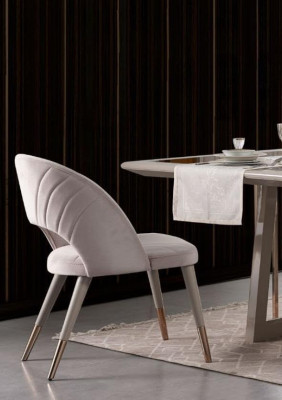 Luxury dinette Dining set Dining room Dining table Chairs Beige Wood Set 8pcs