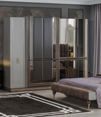 Wardrobe Cabinets Wardrobe Bedroom Brown Modern Wood Luxury