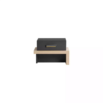Bedside table Telephone table Childrens room Nightstand Wood Gray Wardrobe