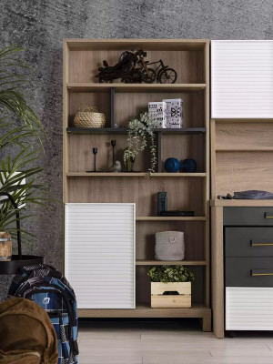 Bookshelf Childrens shelf Storage shelf Wood Brown children's cupboard