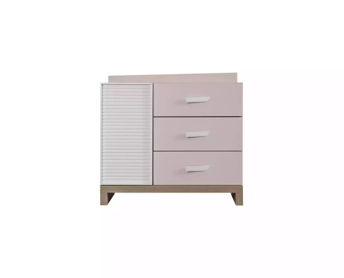 Children's dresser Chest of drawers Wardrobe Children's room shelf Pink Wood Modern new