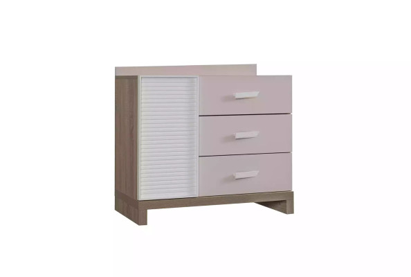 Children's dresser Chest of drawers Wardrobe Children's room shelf Pink Wood Modern new
