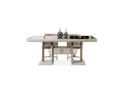 Dining room Table Designer Luxury Furniture stainless steel Tables White Living room