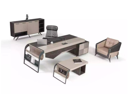 Office Luxury Furniture Office Furnishings Complete's Set Table Wardrobe 3pcs