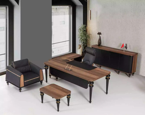 Luxury Desk Office Set 4 pcs. Wardrobe Table Desk Coffee table 3 pcs