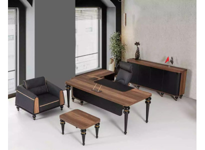 Luxury Desk Office Set 4 pcs. Wardrobe Table Desk Coffee table 3 pcs