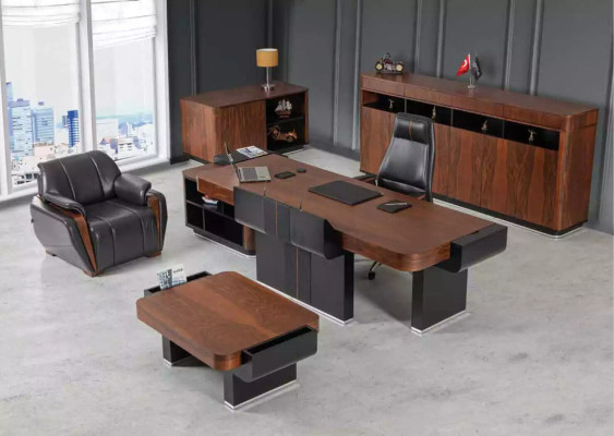 Large Office Cabinet Sideboard Luxury Wooden Furniture Study Room Furnishings Shelf