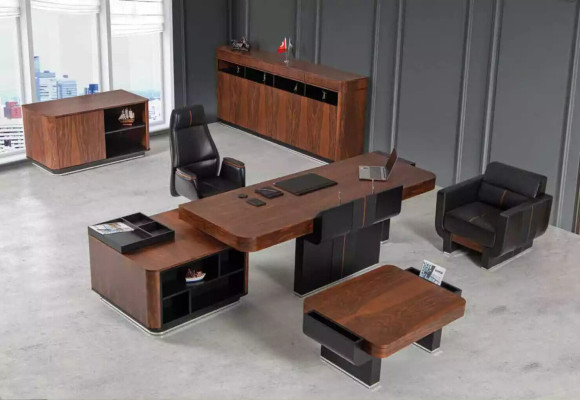 Large Office Cabinet Sideboard Luxury Wooden Furniture Study Room Furnishings Shelf