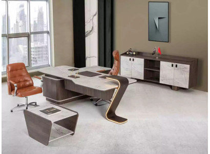 Furniture Luxury Office Furnishings Complete's Set Table Wardrobe 3-piece office