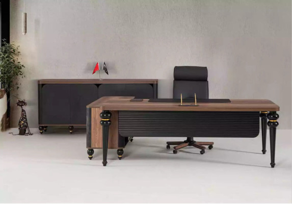 Luxury Desk Office Set 4 pcs. Wardrobe Table Desk Coffee table 3 pcs
