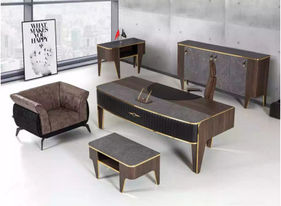 Luxury Desk Office Set 4 pcs. Wardrobe Table Desk Coffee table 4 pieces