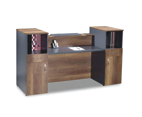 Reception Reception Desk Reception Desk Office Hotel Wood Gray Table