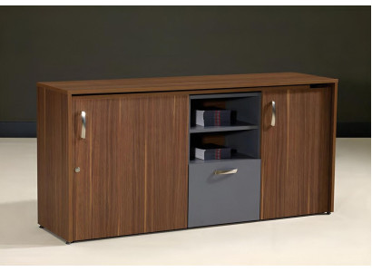 Office cupboard Desk 2 in 1 Functional Wardrobe Table Wood Brown new