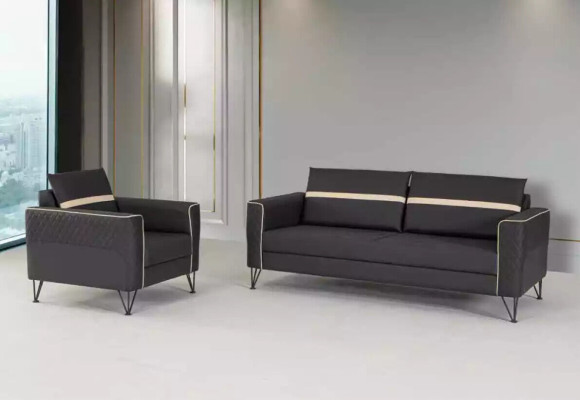 Couch set Upholstered furniture Three-seater Armchair Designer Textile Furniture 2-piece 3+1
