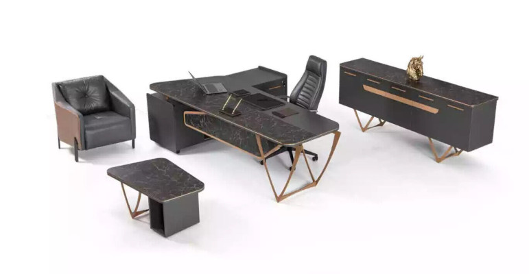 Office furniture Corner desk with drawers Modern Study room Table