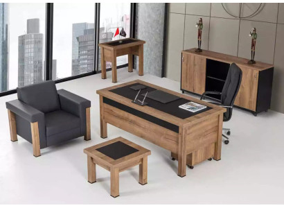 Designer Office Work Room Set Desk Wardrobe Complete Set Furniture 4 pcs