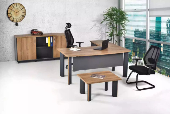 Office furnishings Desk Office furniture collection Table Wardrobe Office 3 pieces