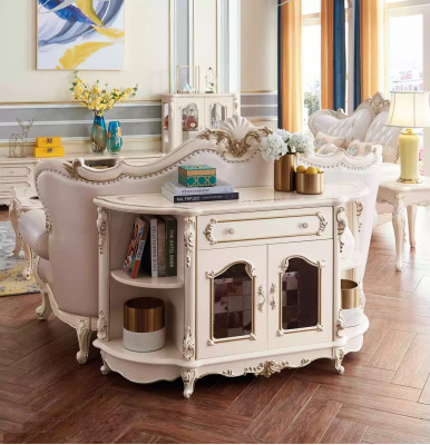 Sideboard in the living room classic furniture for the interior design