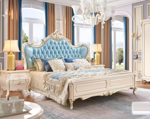 Bedroom set Bed and 2 Bedside tables luxury Classic Furniture new