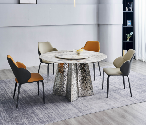 Modern Dining set 6x Chairs Seating group Luxurious Dining table 7 pieces. set