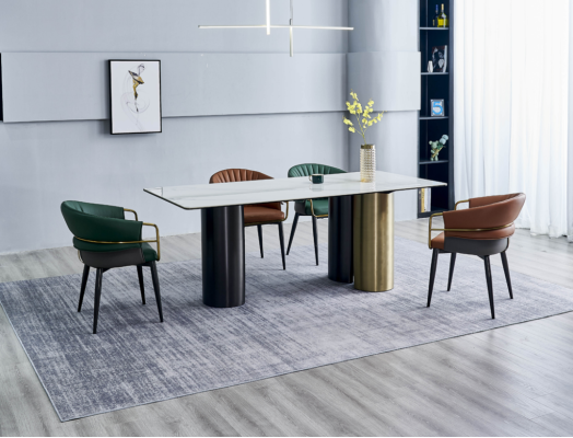Stylish Dining set Designer Dining table Luxury Seating group 6x Chairs 7 pieces