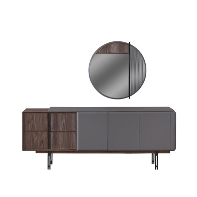 Exclusive Dining room Set Consists of 2 pieces. Sideboard and Mirror novelty