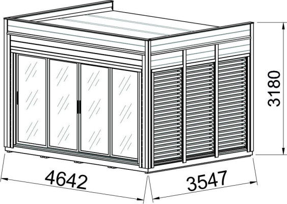 Camping house wooden house garden house camping house finished house 464cm