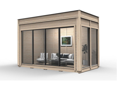 Camping house, wooden house, garden house, holiday home, luxury wood house