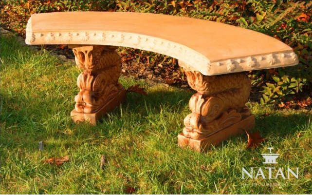 Bench seat Furniture Patio Garden Quiet Corner Concrete Seat Stool Roman