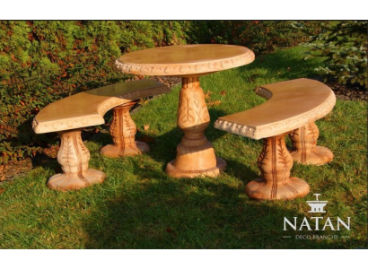 Roman Style Garden Tables Stone Table Round Patio Furniture Garden Furniture Decoration
