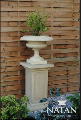 Flower Basket Flower Vase Vessel Garden Box Patio Decoration Statue Figures