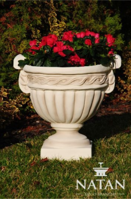 Flower Basket Flowers Vase Vessel Garden Patio Decoration Statue Figures Alma
