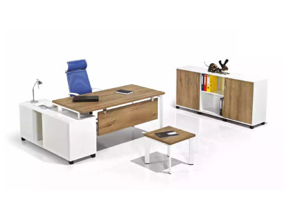 Luxury White Study room Furniture Office Furnishings Suite Set new 3pcs