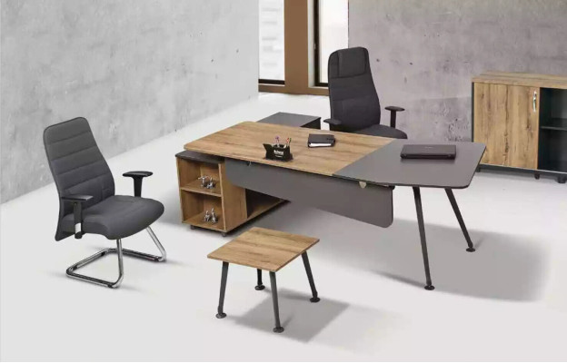 Corner desk Table Office Tables Desks 2-piece Furniture Executive desk