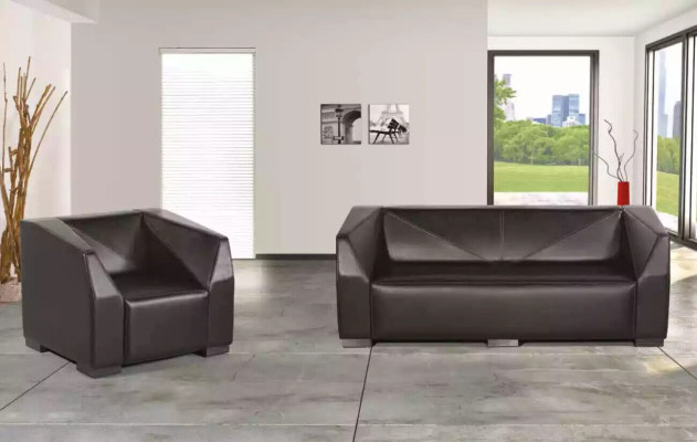 Black three-seater Study room furniture Textile Couch Luxury Designer Sofa